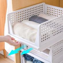 3 Layer Clothes Organizer for Wardrobe Cupboard Organizer for Clothes Foldable and Stackable Closet Organizer Drawer Organizer for Clothes, Multi Purpose Plastic Drawer - justgrabit.in | Just Grab It