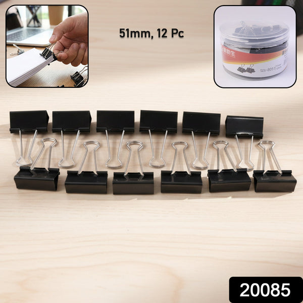 51 mm Large Binder Clips (12 Pc Set) - justgrabit.in | Just Grab It