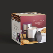 Stainless Steel Coffee/Tea Cup, Stainless Steel Lid Cover Hot Coffee/Tea Mug Hot Insulated Double Wall Stainless Steel, Coffee and Milk Cup with Lid & Handle Easy To Carry - Coffee Cup (1 Pc) - Justgrabit Inc.