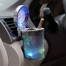Premium Quality LED Illuminated Car Ashtray with Lid and Detachable Holder (1 Pc) - justgrabit.in | Just Grab It