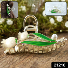 Elegant Floral Decorative Hair Claw Clip (1 Pc) - justgrabit.in | Just Grab It