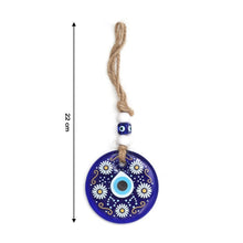 Decorative Evil Eye Wall Hanging Nazar Protector Charm with Beads, Wind Chime (1 Pc) - justgrabit.in | Just Grab It