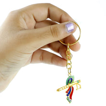Krishna Flute with Peacock Feather Design Keychain (1 Pc) - justgrabit.in | Just Grab It