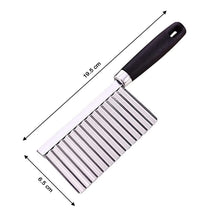 Stainless Steel Crinkle Cutter Knife for Salad and Vegetables - justgrabit.in | Just Grab It