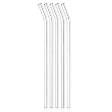 Reusable Glass Straws Clear Glass Drinking Straw 5Pc - Justgrabit Inc.