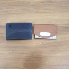 Leather & Stainless - Steel Business Card Holder (1 Pc) - justgrabit.in | Just Grab It