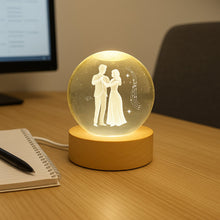 3D Crystal Ball lamps With Base (1 Pc) - justgrabit.in | Just Grab It
