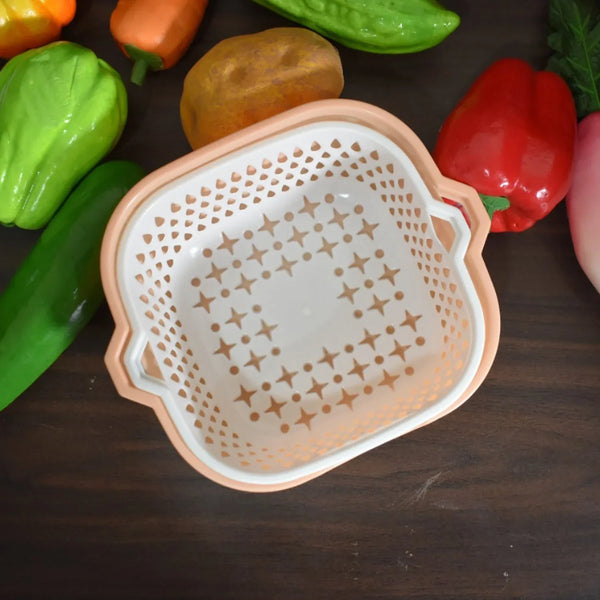 2 In 1 Basket Strainer To Rinse Various Types Of Items Like Fruits, Vegetables Etc. - Justgrabit Inc.