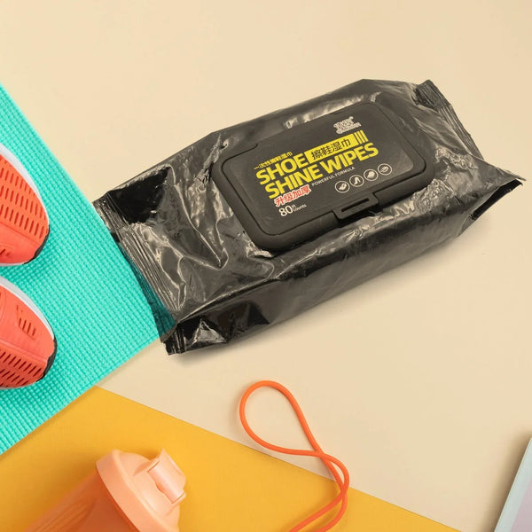Shoe Cleaning Wet Wipes (80 Pack) - Travel Friendly! - justgrabit.in | Just Grab It