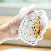 Cartoon Wood Pulp Sponge for Dishwashing Absorbent Cleaning Pad - justgrabit.in | Just Grab It