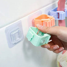 Broom Holder Wall Mounted, Mop and Broom Holder Broom Organizer Grip Clips, No Drilling, Wall Mounted Storage Rack Storage & Organization for Kitchen, Bathroom, Garden (1 Pc) - Justgrabit Inc.