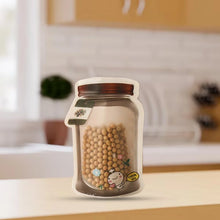 Plastic Transparent Medium Jar Shaped Pouch With Zipper (1 Pc) - Justgrabit Inc.