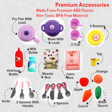Kitchen Set Kids with Suitcase Role Play Cooking Toy for Girls & Boys (3+) - justgrabit.in | Just Grab It