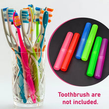Plastic Toothbrush Covers - 6pc Anti - Bacterial Travel Protectors for Oral Care - Justgrabit Inc.