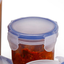 Plastic Liquid Round Airtight Food Storage Container with Leak Proof Locking Lid - Justgrabit Inc.