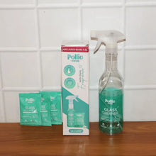 Pollic Kadam Concentrated Glass & Mirror Cleaner Refill Kit with Reusable Spray Bottle - justgrabit.in | Just Grab It