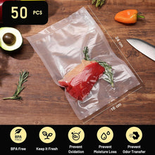 Vacuum Food Storage Bag Set (5 Pcs, 24x16 cm) - justgrabit.in | Just Grab It