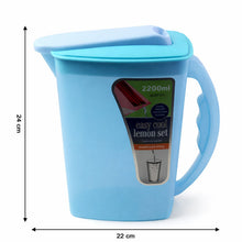 Easy Cool Lemon Set Water Jug with Lid & Handle (Approx. 2200 ml) - justgrabit.in | Just Grab It