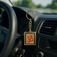 Om Trishul Symbol Golden Keychain (1 Pc) - justgrabit.in | Just Grab It