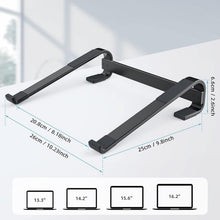 Fixed Metal Laptop Stand for Desk (25 × 26 cm) - justgrabit.in | Just Grab It