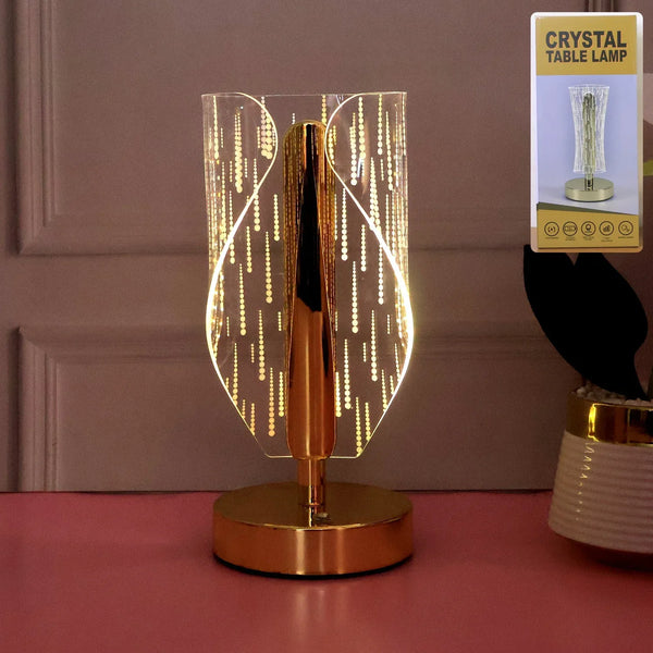 Modern Crystal LED Table Lamp (1 Pc) - justgrabit.in | Just Grab It