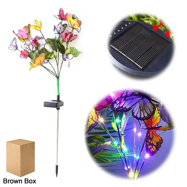 Solar Butterfly Decorative LED Light (1 Pc) - justgrabit.in | Just Grab It