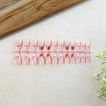 Elegant Nude Glossy Artificial Nail Tips fake nails (24 Pc Set) - justgrabit.in | Just Grab It