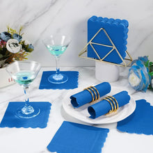 Royal Scalloped Disposable Paper Napkins (23 x 23 Cm / Approx 120 Pc) - justgrabit.in | Just Grab It