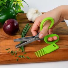 Premium 3 - Blade Multipurpose Kitchen Scissors with Cleaning Comb - justgrabit.in | Just Grab It