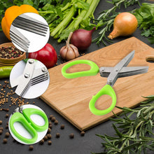 Premium 5 - Blade Multipurpose Kitchen Scissors with Cleaning Comb - justgrabit.in | Just Grab It