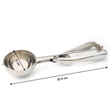 Premium Stainless Steel Ice Cream Scoop with Trigger Release –Approx 70 ML Capacity - Justgrabit Inc.