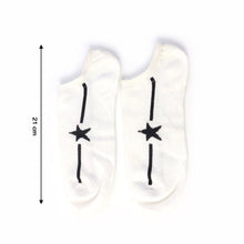 White Star Pattern Low - Cut Socks (1 Pair) - justgrabit.in | Just Grab It