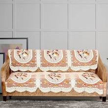 Elegant Floral Sofa Protector Runner - (Set / 132x28 Inch) - justgrabit.in | Just Grab It