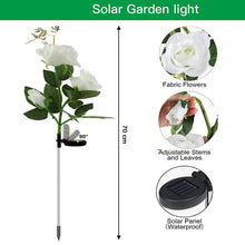 Solar Powered Decorative Garden Flower Lights Set of 2 - justgrabit.in | Just Grab It