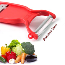 Supermom Swiss 2 - in - 1 Slicer & Peeler with Ultra Sharp Stainless Steel Blades - Justgrabit Inc.