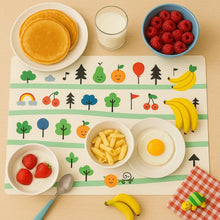 Colorful Cartoon Printed Dining Table Placemats for Kids (4 Pc / 40x30 Cm) - Justgrabit Inc.