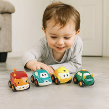 Cartoon Pull - Back Car Toy Set for Kids (12 Pc) - justgrabit.in | Just Grab It