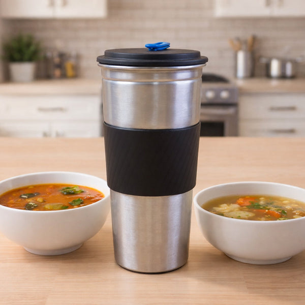 Supermom Stainless Steel Sip Mate Travel Tumbler (Approx. 500 ml) - justgrabit.in | Just Grab It