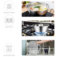3 - in - 1 Stainless Steel Mixing, Straining & Grater Bowl Set - justgrabit.in | Just Grab It
