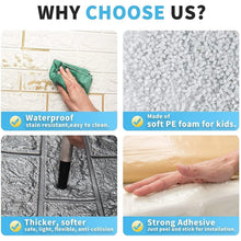 Wallpaper 3D Foam Wallpaper Sticker Panels (76 x 70 Cm / 1 Pc) - justgrabit.in | Just Grab It