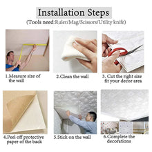 Wallpaper 3D Foam Wallpaper Sticker Panels (70 x 70 Cm / 1 Pc) - justgrabit.in | Just Grab It