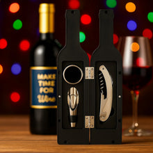 Premium Wine Bottle Shape Bar Accessory Gift Set - justgrabit.in | Just Grab It