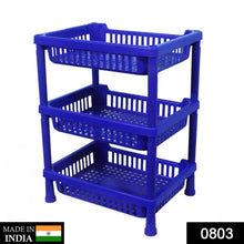 Multipurpose Plastic Storage Rack Oraganiser - 3 pcs - Justgrabit Inc.