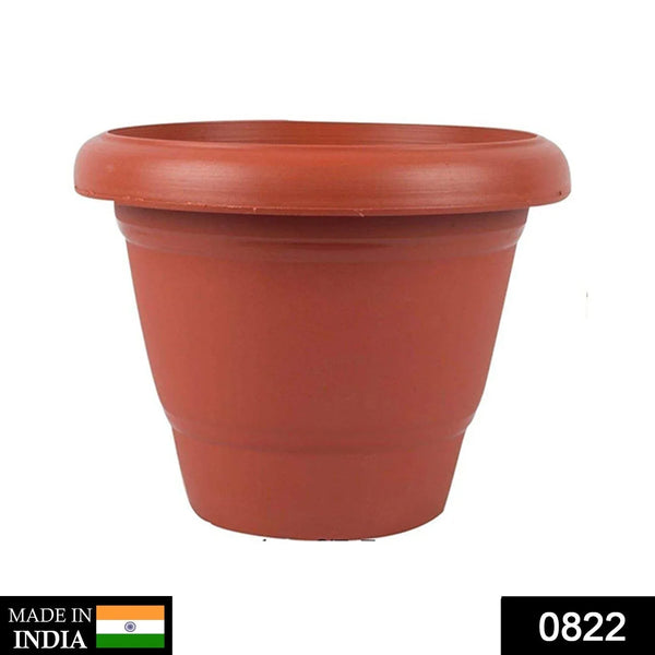 Garden Heavy Plastic Planter Pot / Gamla (Brown, Pack of 1) - Justgrabit Inc.
