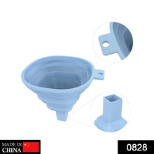 Flexible Silicone Foldable Kitchen Funnel for Liquid / Powder Transfer Hopper Food (Small) - Justgrabit Inc.