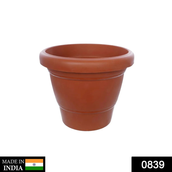 Garden Heavy Plastic Planter Pot / Gamla 6 inch (Brown, Pack of 1, Small) - Justgrabit Inc.