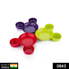 Mickey Shaped Kids / Snack Serving Sectioned Plate - Justgrabit Inc.