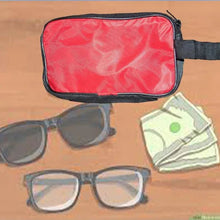Portable Travel Hand Pouch / Shaving Kit Bag for Multipurpose Use (Red) - Justgrabit Inc.
