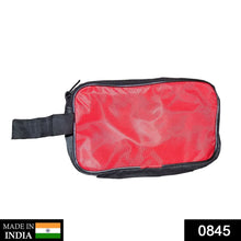 Portable Travel Hand Pouch / Shaving Kit Bag for Multipurpose Use (Red) - Justgrabit Inc.