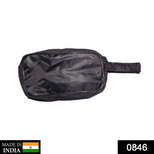 Portable Travel Hand Pouch / Shaving Kit Bag for Multipurpose Use (Black) - Justgrabit Inc.